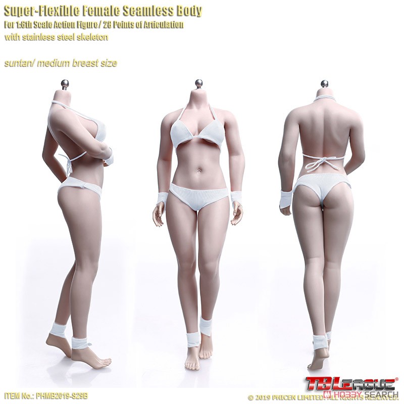 Super Flexible Female Seamless Body Suntan Medium Breast Size