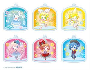Hatsune Miku Acrylic Key Chain Collection 80`s Idol (Set of 6) (Anime Toy)