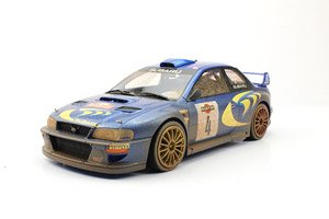 Subaru Impreza S4 WRC 2nd Place San Remo 1998 Dirty (Diecast Car)
