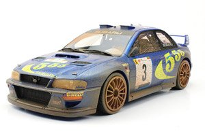 Subaru Impreza S4 WRC Portugal Winner 1998 Dirty (Diecast Car)
