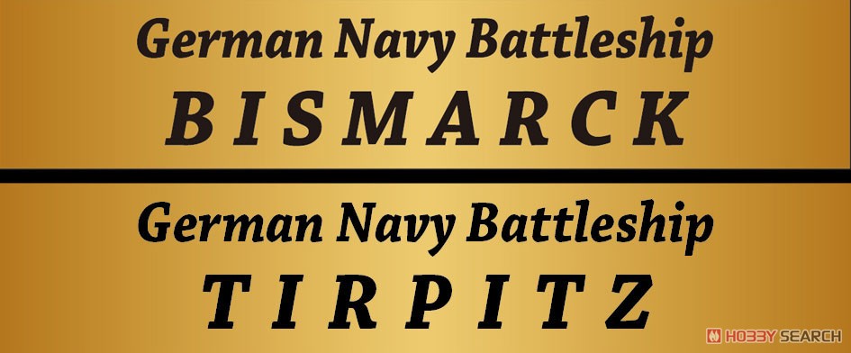 German Navy Battle Ship Bismarck w/Flag, Ship Name Plate Photo-Etched Parts (Plastic model) その他の画像1