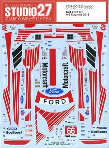 Ford GT #66 Daytona 2019 (Decal)