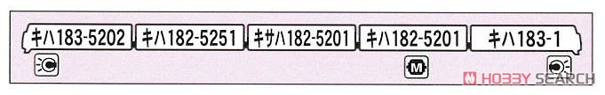 キハ183系-5200 ノースレインボー キハ183-1 代走 (5両セット) (鉄道模型) 解説1