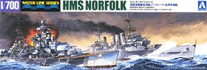 HMS Norfolk `Battle of North Cape` (Plastic model)