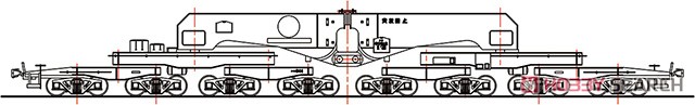 16番(HO) シキ801 大物車 (B2桁仕様) 組立キット (組み立てキット) (鉄道模型) その他の画像1