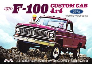1970 年型 フォード F-100 カスタムキャブ 4×4 ピックアップトラック (プラモデル)
