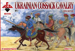 Ukraine Cossack Cavalry 16th Century Set.2 6 Poses (Set of 12) (Plastic model)