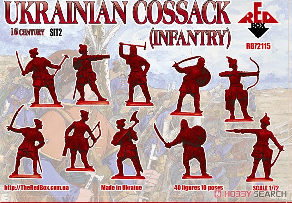 Ukraine Cossack Infantry 16th Century Set.2 10 Poses (Set of 40) (Plastic model) Other picture1