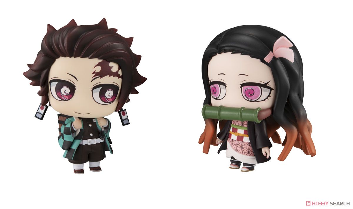 Chimi Mega Buddy Series! Demon Slayer: Kimetsu no Yaiba Tanjiro Kamado & Nezuko Good Friend Brother Set (PVC Figure) Item picture2