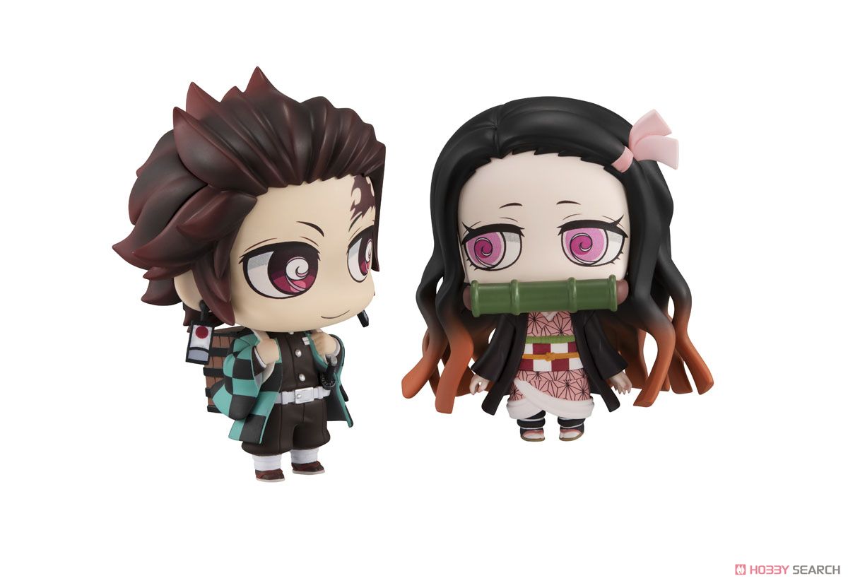 Chimi Mega Buddy Series! Demon Slayer: Kimetsu no Yaiba Tanjiro Kamado & Nezuko Good Friend Brother Set (PVC Figure) Item picture3