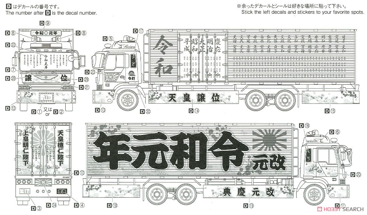 令和元年 (大型冷凍車) (プラモデル) 塗装2