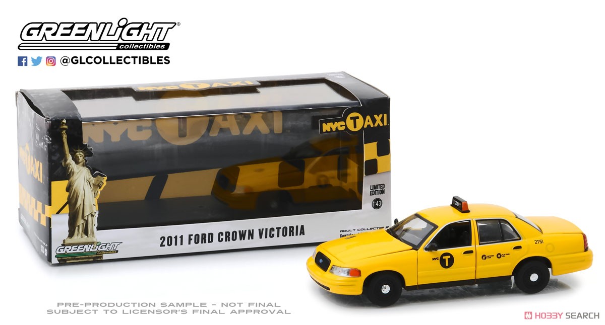 2011 Ford Crown Victoria - NYC Taxi (ミニカー) 商品画像2