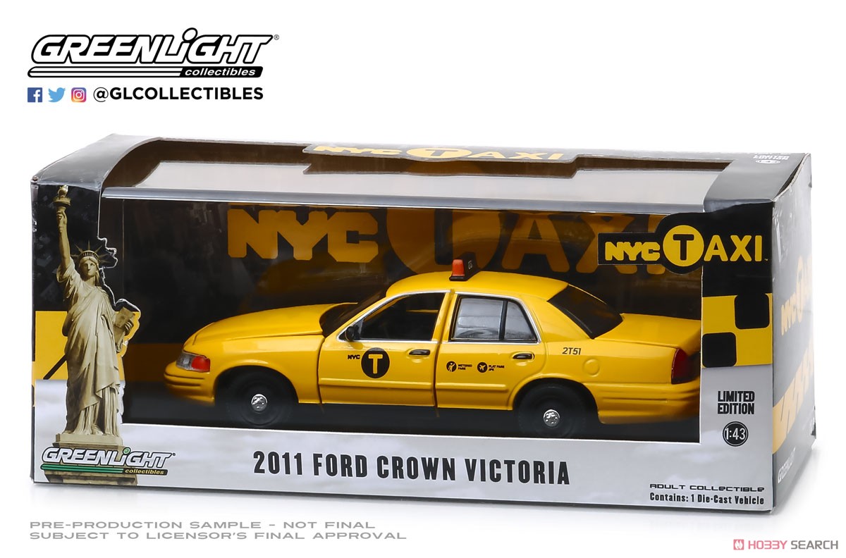 2011 Ford Crown Victoria - NYC Taxi (ミニカー) 商品画像3