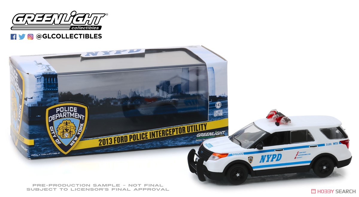 2013 Ford Police Interceptor Utility - New York City Police Dept (NYPD) (ミニカー) 商品画像2