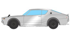 Nissan Skyline 2000 GT-R (KPGC110) 1973 Silver (Diecast Car)