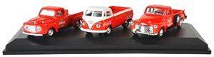 Classic Pickup Set 1948 Ford F1 & 1962 VW T1 & 1953 Chevrolet 3100 Step Side (Diecast Car)