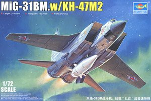 MiG-31BM w/KH-47M2 (Plastic model)