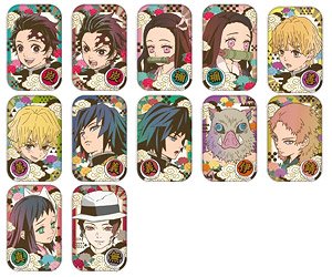 Demon Slayer: Kimetsu no Yaiba Marukaku Can Badge (Set of 12) (Anime Toy)