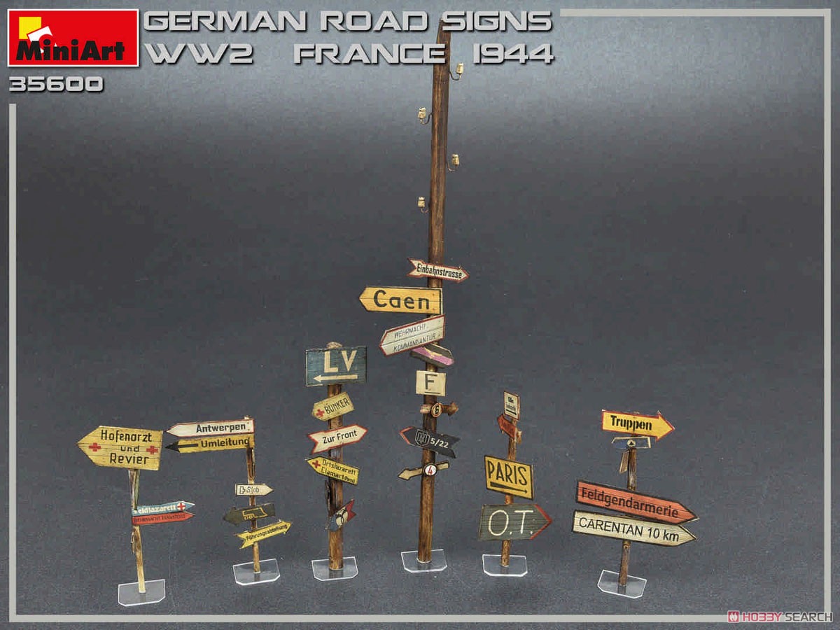 German Road Signs WW2 (France 1944) (Plastic model) Item picture3