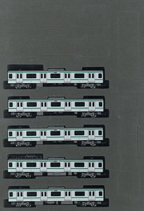 J.R. Commuter Train Series E501 (Joban Line) Additional Set (Add-On 5-Car Set) (Model Train)