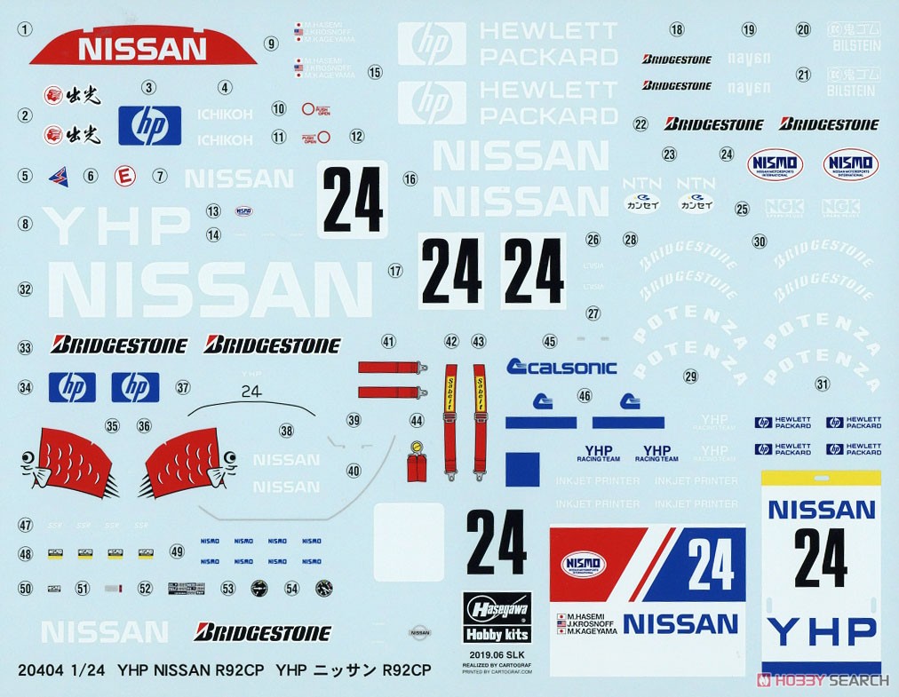 YHP Nissan R92CP (Model Car) Contents3