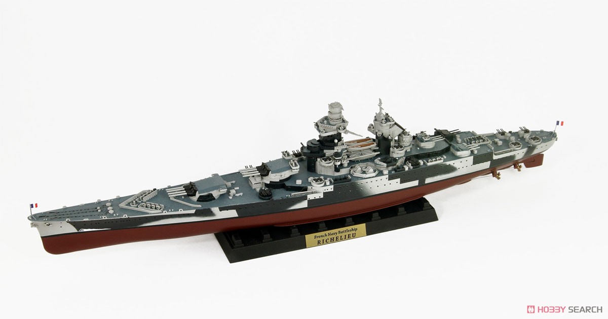 フランス海軍 戦艦 リシュリュー 1943/46 旗・艦名プレートエッチングパーツ付き (プラモデル) 商品画像1
