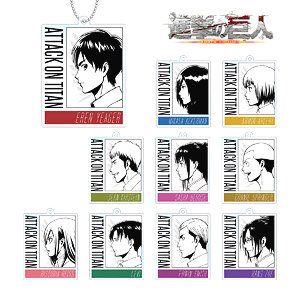 Attack on Titan Trading Acrylic Key Ring (Set of 10) (Anime Toy)