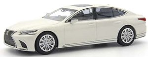 Lexus LS500 (Sonic Quartz / White Pearl) (Diecast Car)