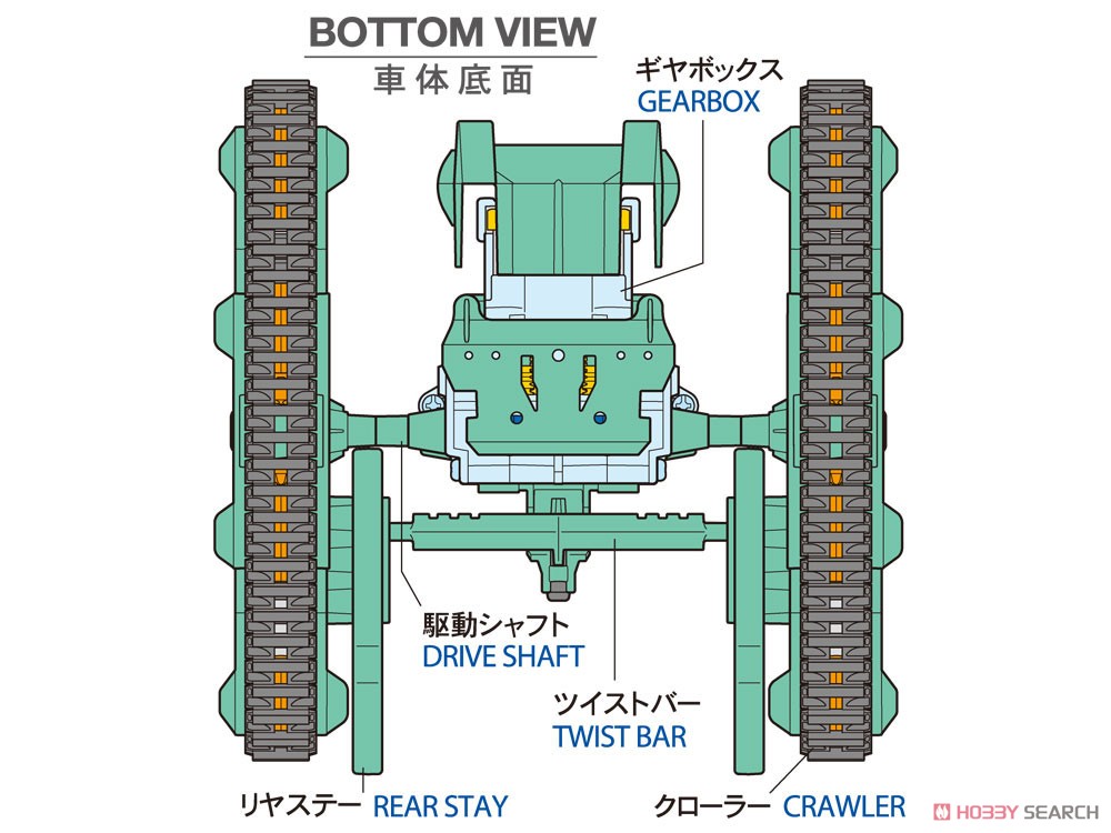 ツイストクローラー工作セット (2ch リモコン) (工作キット) その他の画像4