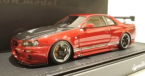 TOP SECRET GT-R (BNR34) Red Metallic (ミニカー)