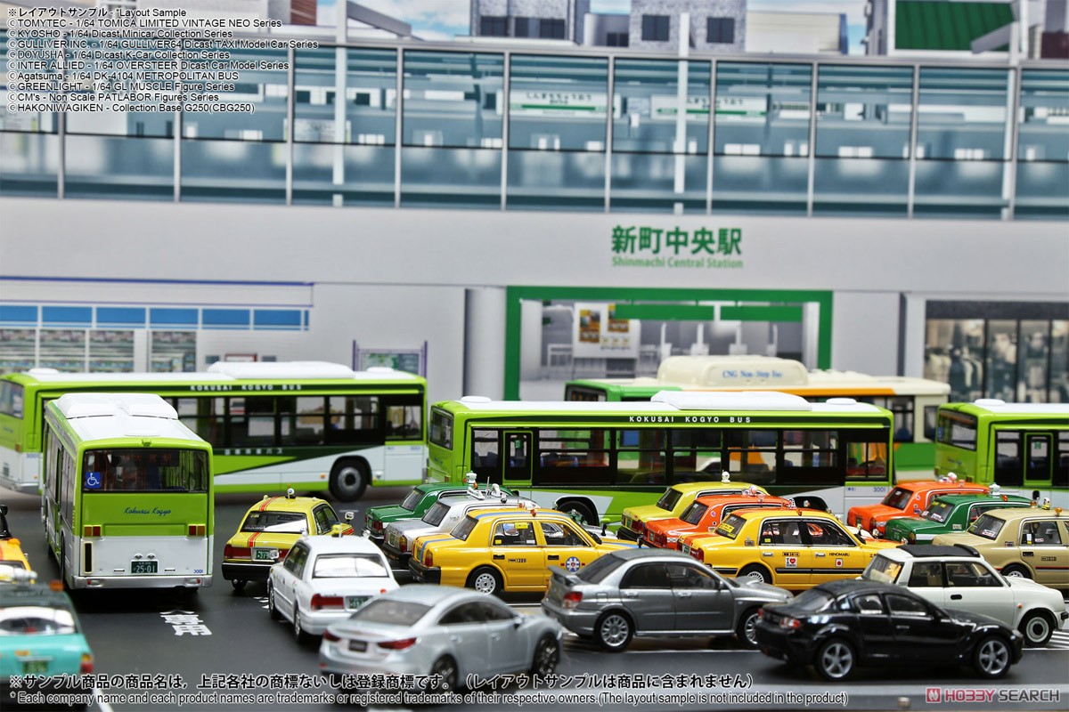 ジオラマシートG250 1/64駅前&SA/PAセットA (ドール) その他の画像12