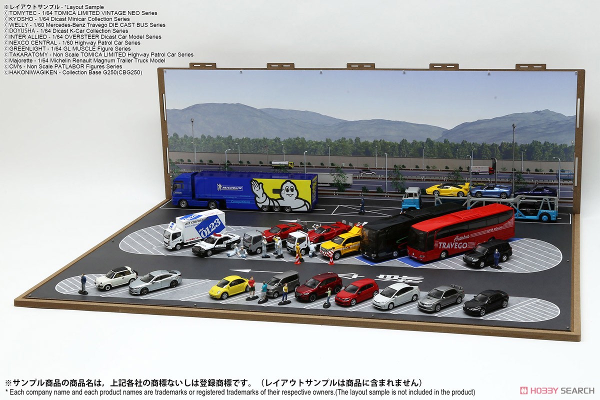 ジオラマシートG250 1/64駅前&SA/PAセットA (ドール) その他の画像16