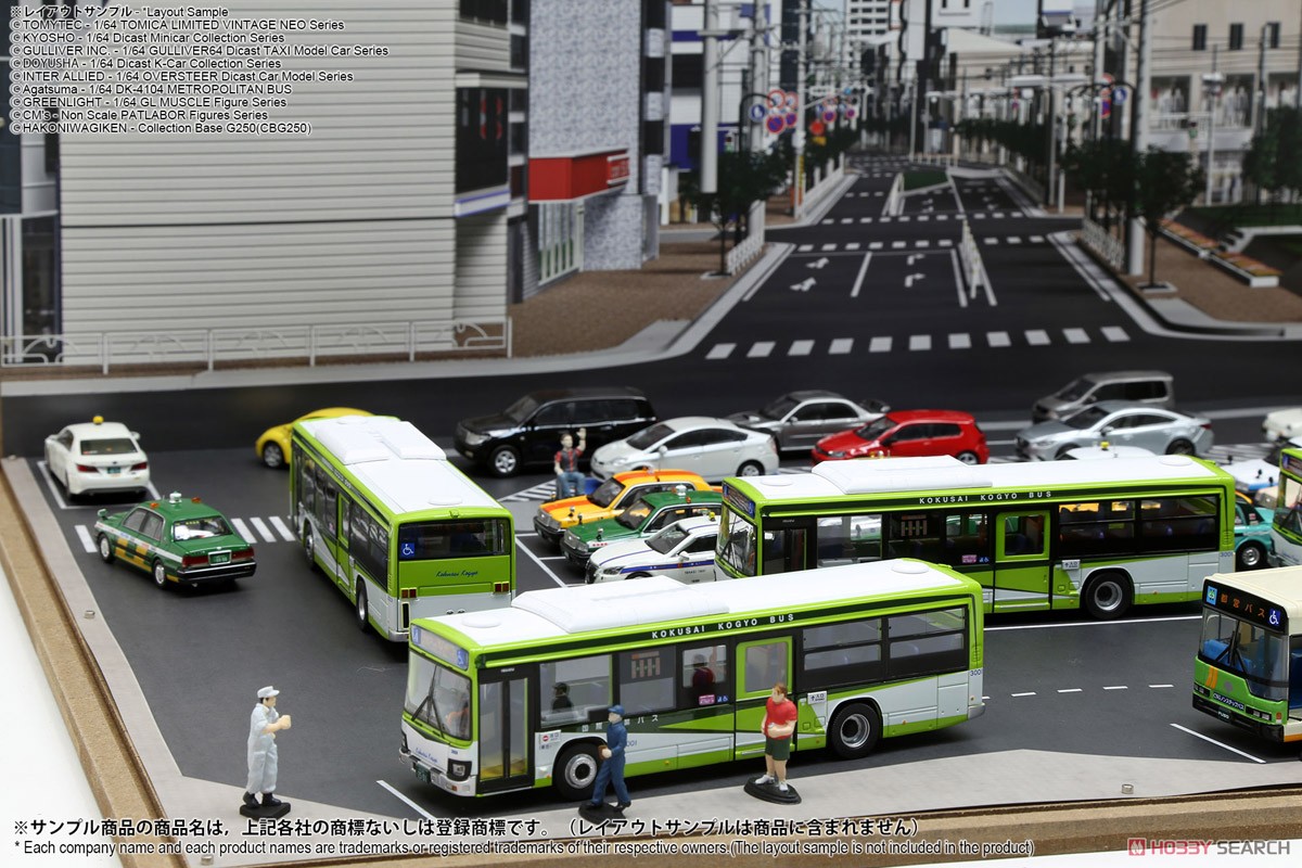 ジオラマシートG250 1/64駅前&SA/PAセットA (ドール) その他の画像3