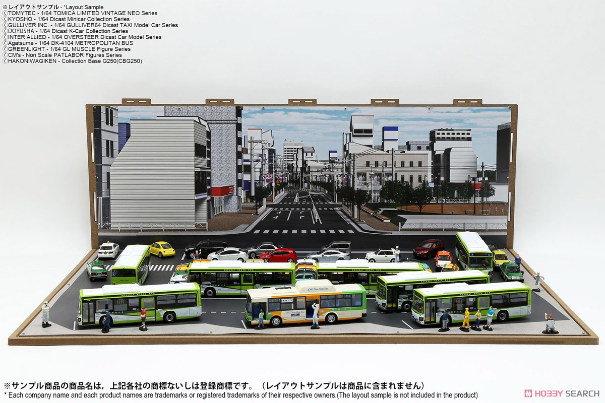 ジオラマシートG250 1/64駅前&SA/PAセットA (ドール) その他の画像4