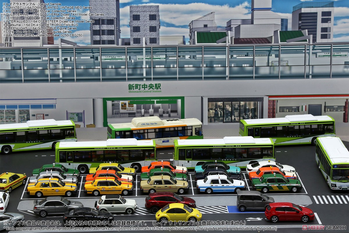 ジオラマシートG250 1/64駅前&SA/PAセットA (ドール) その他の画像9