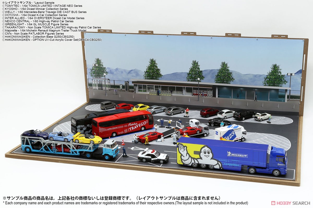 ジオラマシートG250 1/64駅前&SA/PAセットA (ドール) 中身6