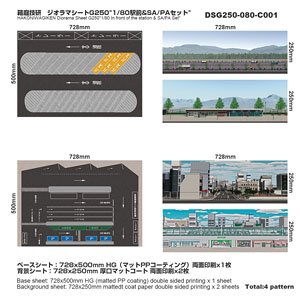 Diorama Sheet G250 1/80 In Front of the Station & SA/PA Set A (Fashion Doll)