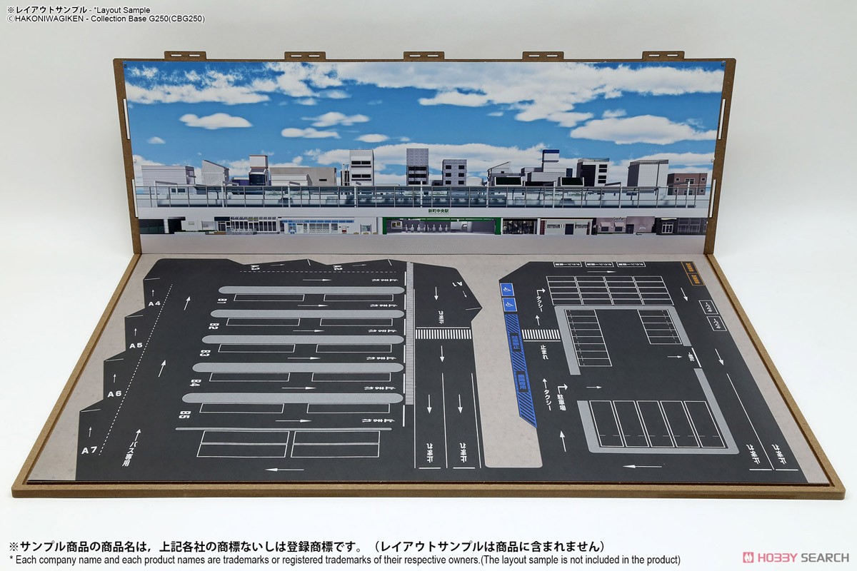 ジオラマシートG250 1/150駅前&SA/PAセットA (ドール) その他の画像1