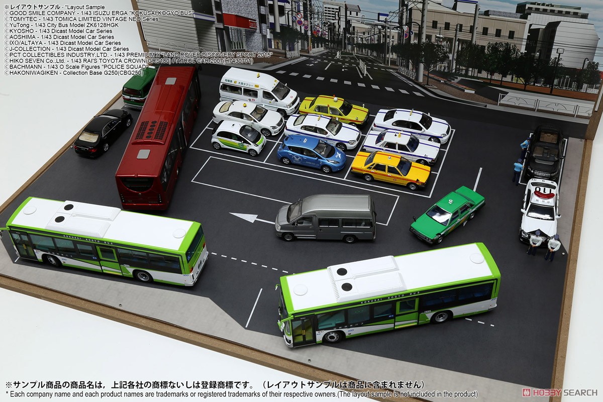 ジオラマシートG250 1/43駅前&SA/PAセットA (ドール) その他の画像13