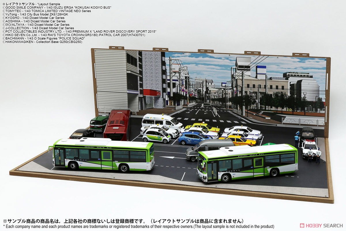 ジオラマシートG250 1/43駅前&SA/PAセットA (ドール) その他の画像15