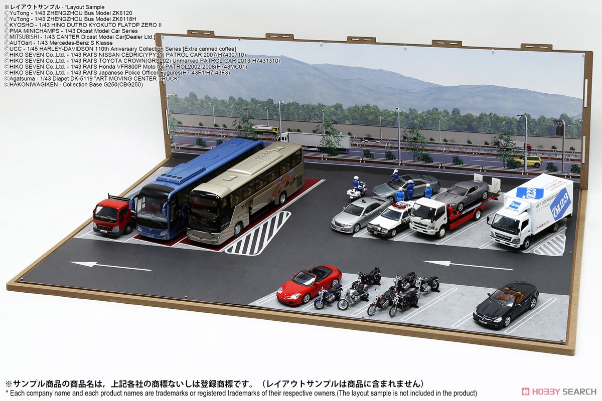 ジオラマシートG250 1/43駅前&SA/PAセットA (ドール) その他の画像20