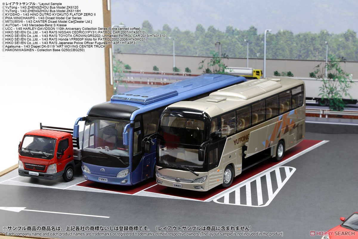 ジオラマシートG250 1/43駅前&SA/PAセットA (ドール) 中身3