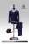 Male Suits Set 2.0 for Narrow Shoulder Blue (Fashion Doll) Other picture1