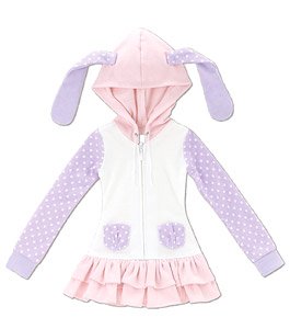 AZO2 Bunny Parker One-piece (Pink x Purple) (Fashion Doll)