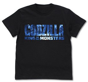 Godzilla: King of the Monsters Godzilla K.O.M. Godzilla Logo T-shirt Black S (Anime Toy)