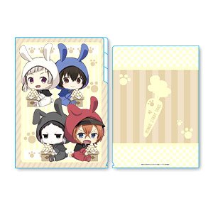 Gyugyutto Clear File w/3 Pockets Bungo Stray Dogsr Rabbit Ears Ver. B (Anime Toy)
