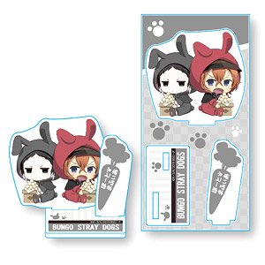 Gyugyutto Acrylic Figure Bungo Stray Dogs Rabbit Ears Ver. Akutagawa & Nakahara (Anime Toy)