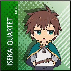 Isekai Quartetto Square Can Badge Kazuma (Anime Toy)