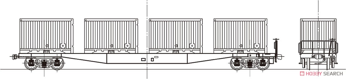 16番(HO) 国鉄 コキ5500形 コンテナ車 (27000～28554) 組立キット (組み立てキット) (鉄道模型) その他の画像1