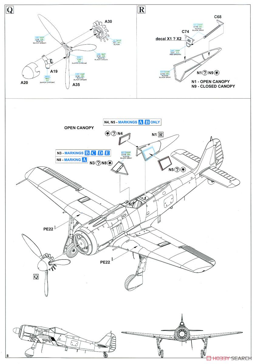 Fw190A-8/R2 プロフィパック (プラモデル) 設計図6